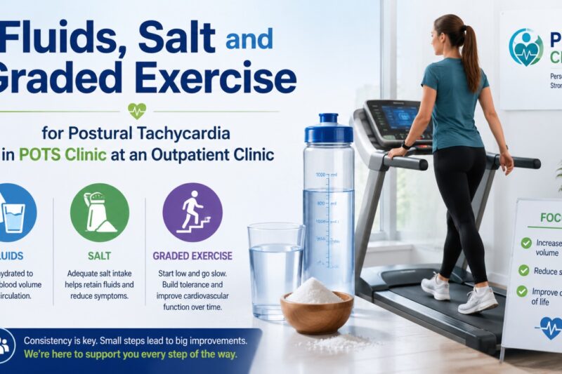 Fluids Salt and Graded Exercise for Postural Tachycardia in POTS Clinic at an Outpatient Clinic